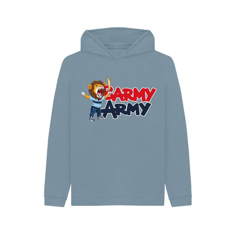 Stone Blue Barmy Army Mascot Ton Up Hoody - Juniors