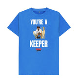 Bright Blue Barmy Army Keeper Slogan Tee - Men's