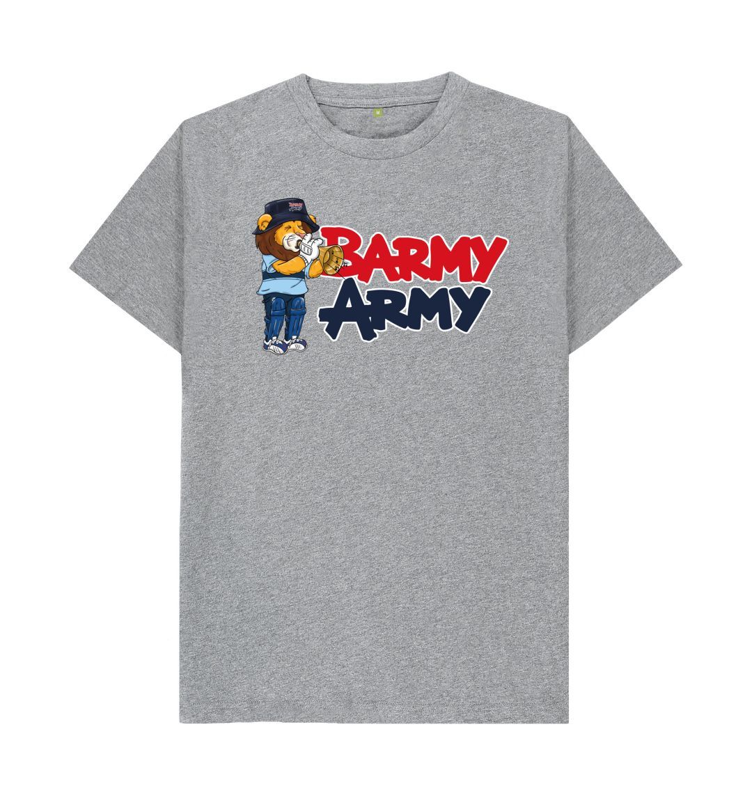 Athletic Grey Barmy Army Trumpet Mascot Tee - Men's