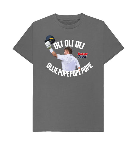 Slate Grey Barmy Army Oli Oli Oli Tee - Men's