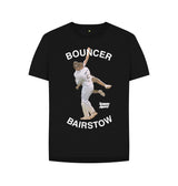Black Barmy Army Bouncer Bairstow Relaxed Fit Ladies Tee