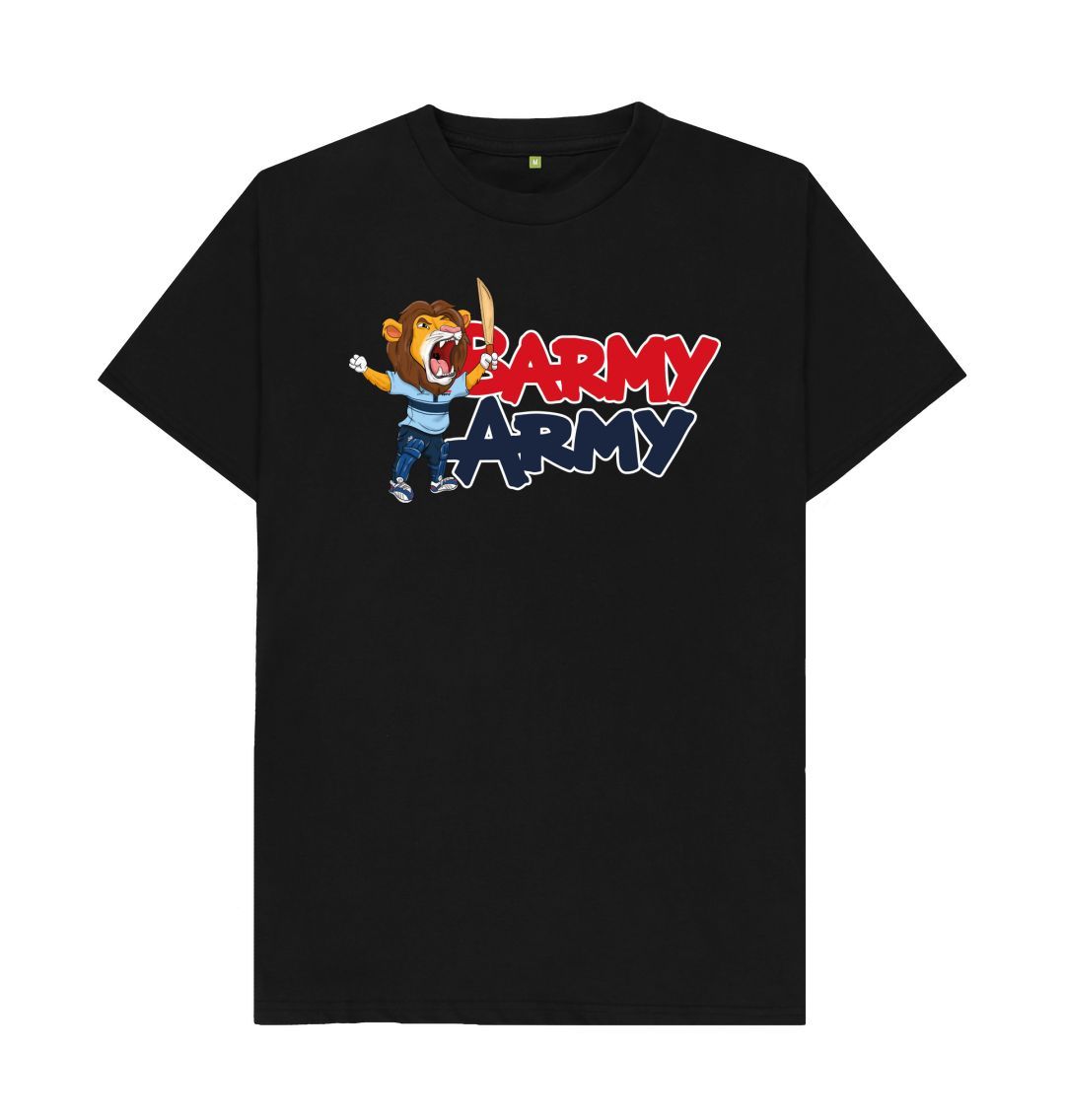 Black Barmy Army Mascot Ton Up Tee - Men's