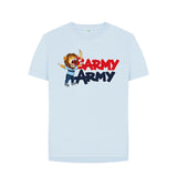 Sky Blue Barmy Army Mascot Ton Up Tee - Ladies