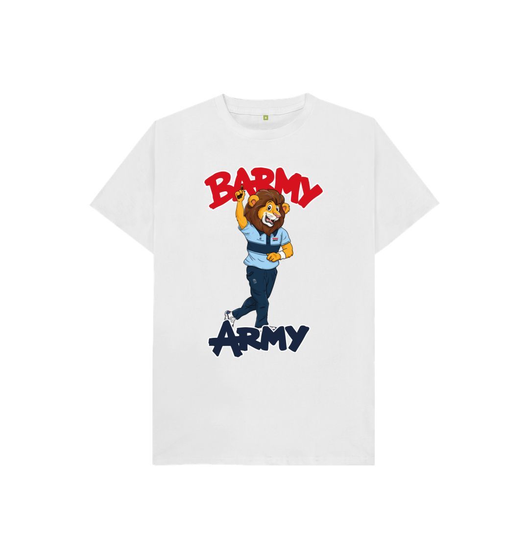 White Barmy Army Mascot Send Off Tees - Juniors