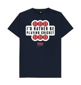Navy Blue Barmy Army Playing Cricket Tee - Men's