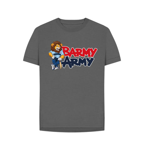 Slate Grey Barmy Army Mascot Tee - Ladies
