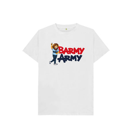 White Barmy Army Mascot Send Off Tee - Juniors