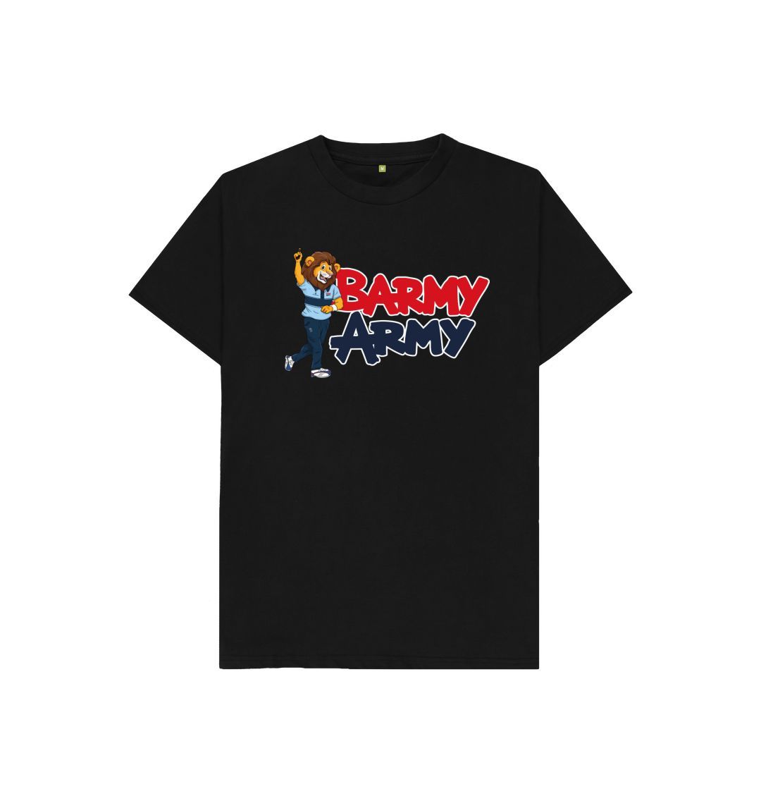 Black Barmy Army Mascot Send Off Tee - Juniors