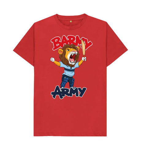 Red Barmy Army Mascot Ton Up Tees - Men's