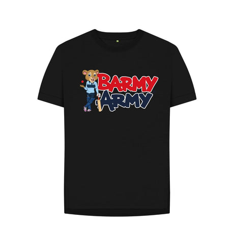 Black Barmy Army Mascot Pose Tee - Ladies