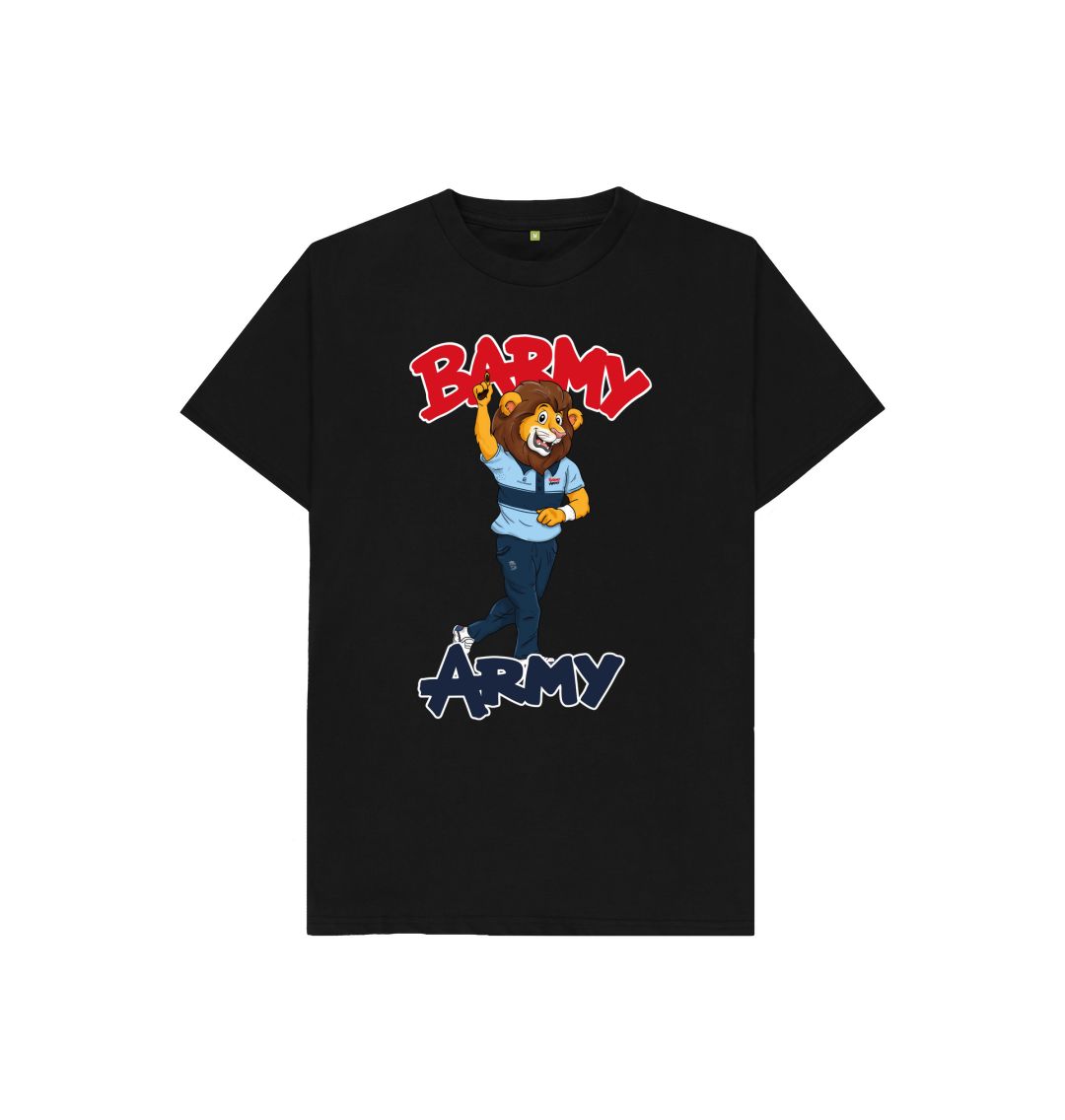 Black Barmy Army Mascot Send Off Tees - Juniors