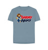 Stone Blue Barmy Army Mascot Tee - Ladies