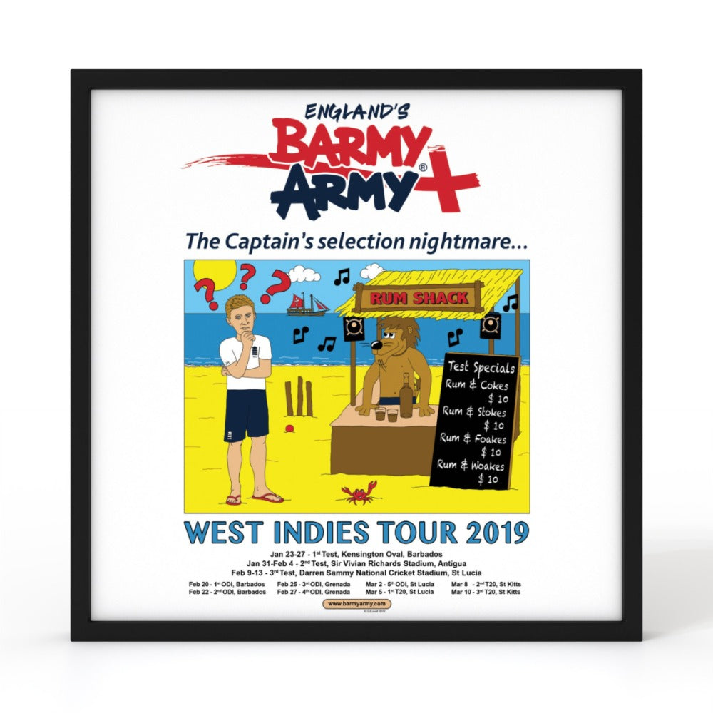 Barmy Army West Indies Tour 2019 Wall Art