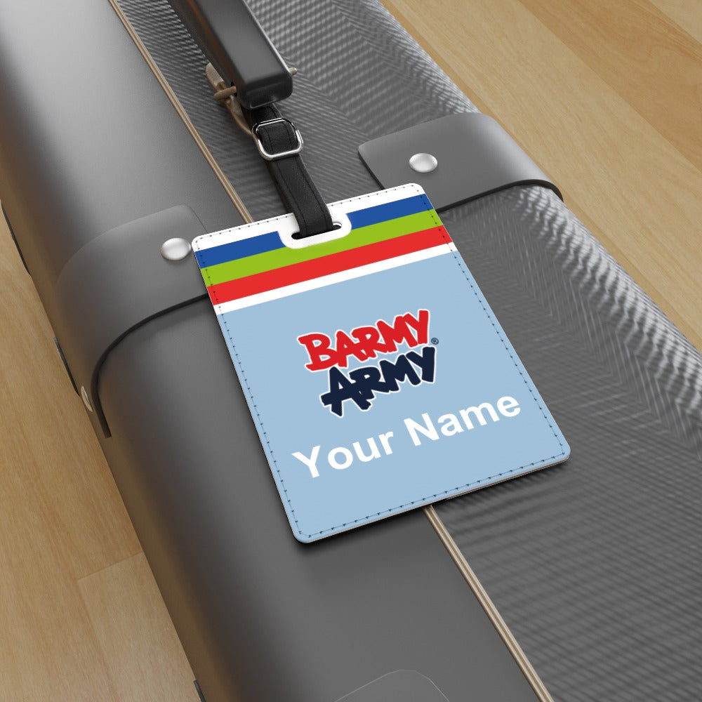 Barmy Army Retro Luggage Tag - Personalised