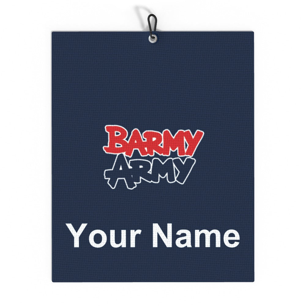 Barmy Army Golf Towel - Personalised