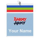 Barmy Army Retro Golf Towel - Personalised