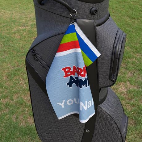 Barmy Army Retro Golf Towel - Personalised