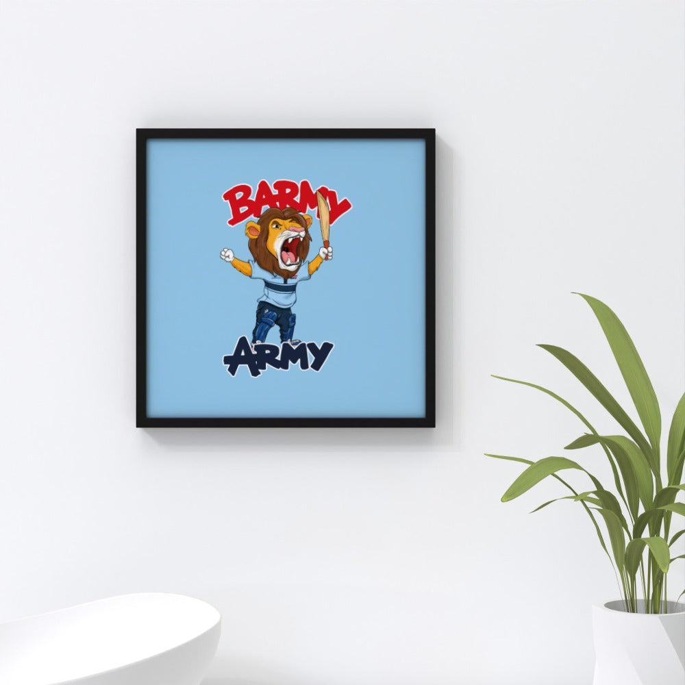 Barmy Army Mascot Ton Up Wall Art