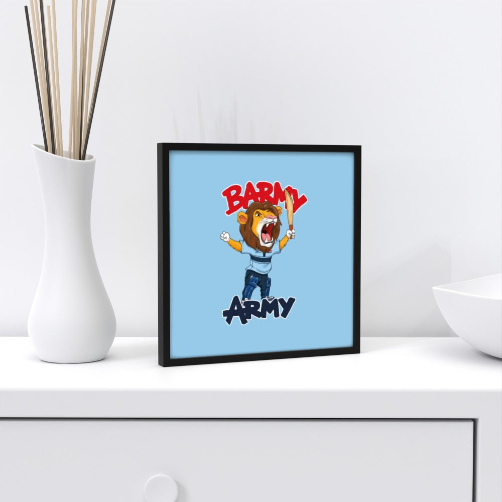 Barmy Army Mascot Ton Up Wall Art