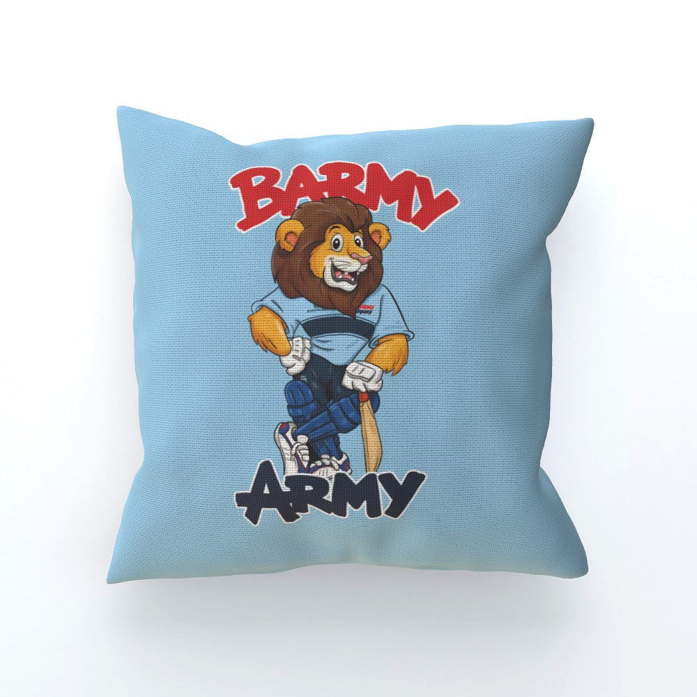 Barmy Army Pose Cushion - Personalised