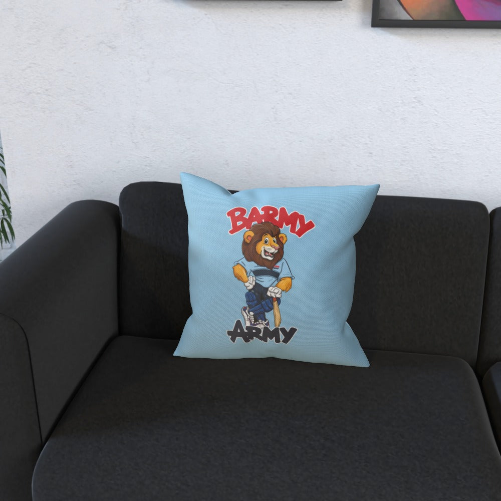 Barmy Army Pose Cushion - Personalised