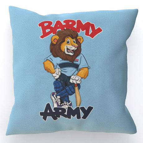 Barmy Army Pose Cushion - Personalised