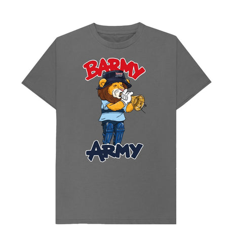 Slate Grey Barmy Army Trumpet Mascot Tees - Men's