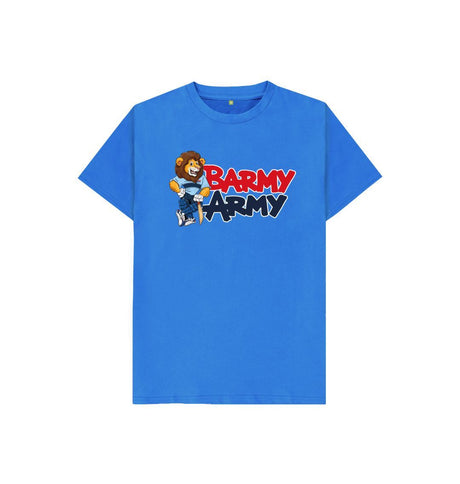 Bright Blue Barmy Army Mascot Tee - Juniors