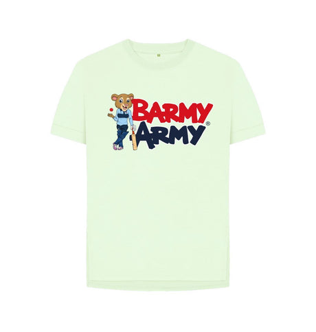 Pastel Green Barmy Army Mascot Pose Tee - Ladies