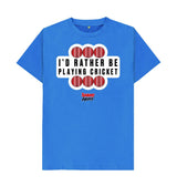 Bright Blue Barmy Army Playing Cricket Tee - Men's