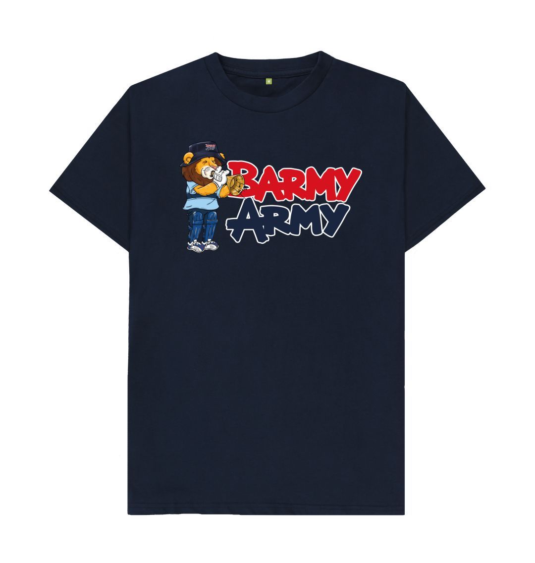 Navy Blue Barmy Army Trumpet Mascot Tee - Men's