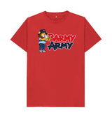 Red Barmy Army Trumpet Mascot Tee - Men's