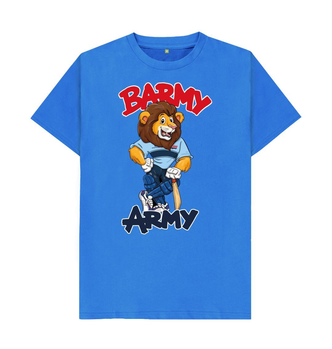 Bright Blue Barmy Army Mascot Tees - Men's