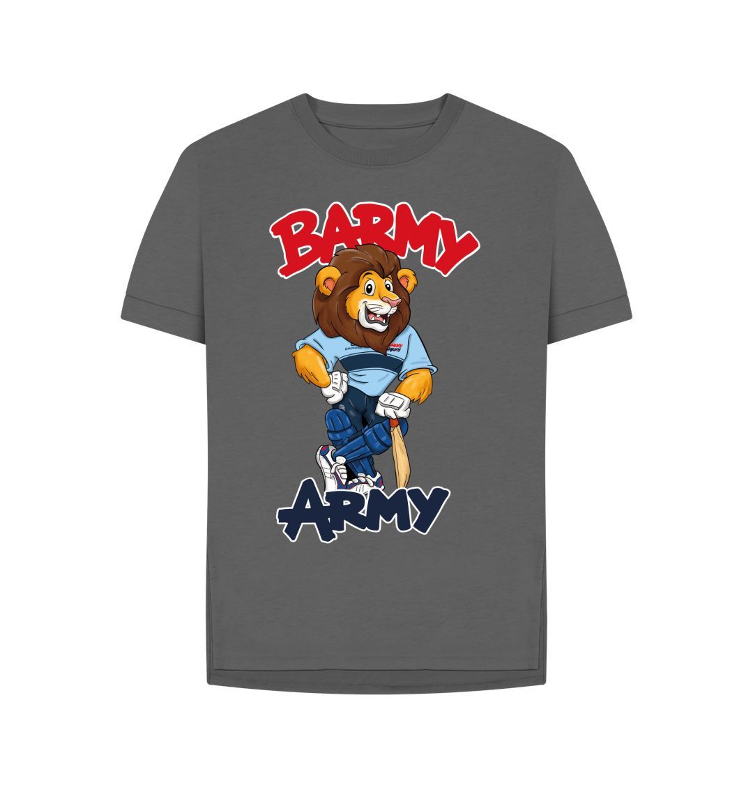 Slate Grey Barmy Army Mascot Tees - Ladies