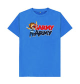 Bright Blue Barmy Army Mascot Ton Up Tee - Men's