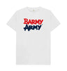 White Barmy Army Large Print Tee