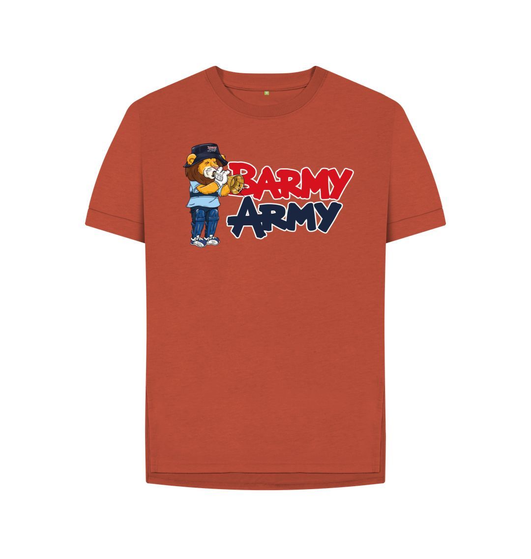 Rust Barmy Army Trumpet Mascot Tee - Ladies