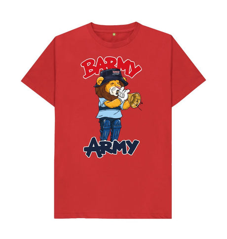 Red Barmy Army Trumpet Mascot Tees - Men's