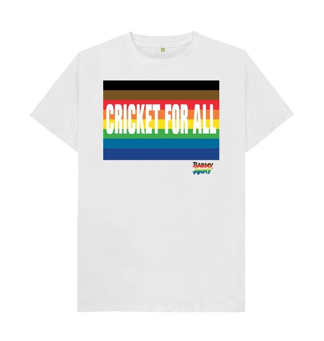 White Barmy Army Cricket For All Tee