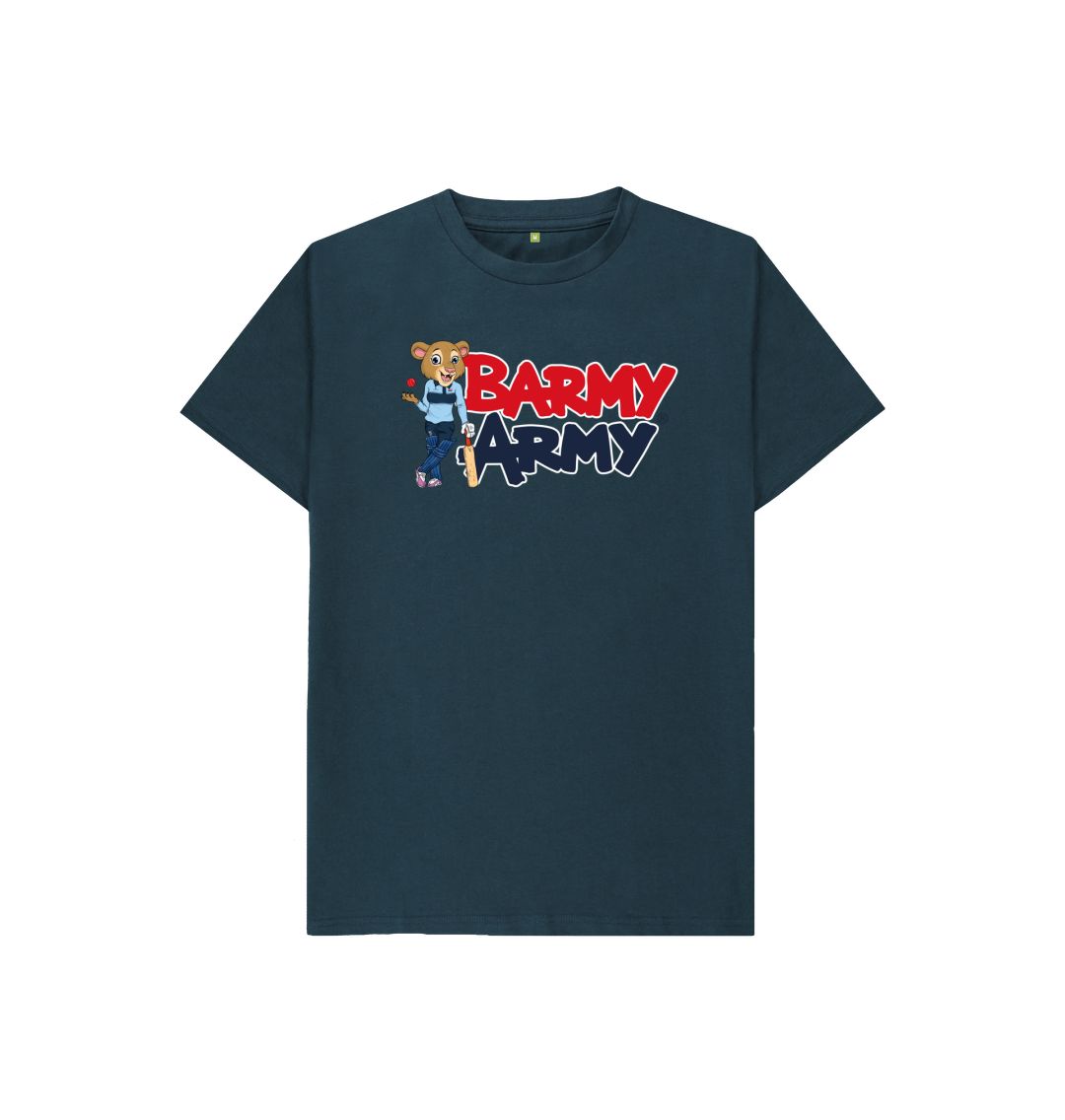 Denim Blue Barmy Army Mascot Pose Tee - Juniors