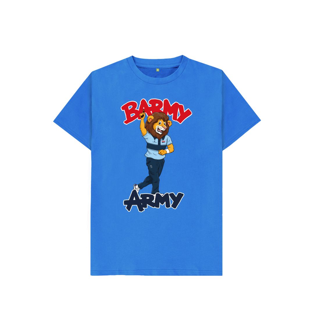 Bright Blue Barmy Army Mascot Send Off Tees - Juniors