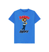 Bright Blue Barmy Army Mascot Send Off Tees - Juniors