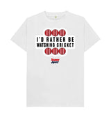 White Barmy Army Watching Slogan Tee - Men's