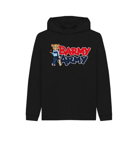 Black Barmy Army Mascot Pose Hoody - Junior