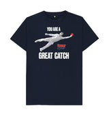 Navy Blue Barmy Army Great Catch Slogan Tee - Men's