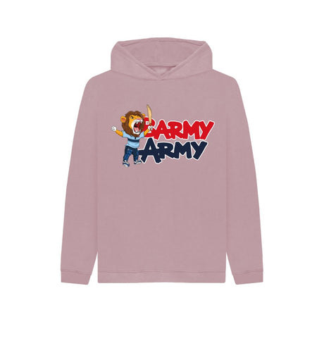 Mauve Barmy Army Mascot Ton Up Hoody - Juniors