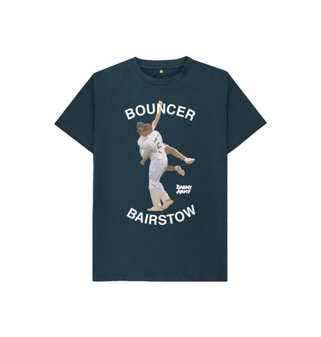 Denim Blue Barmy Army Bouncer Bairstow Kids Tee