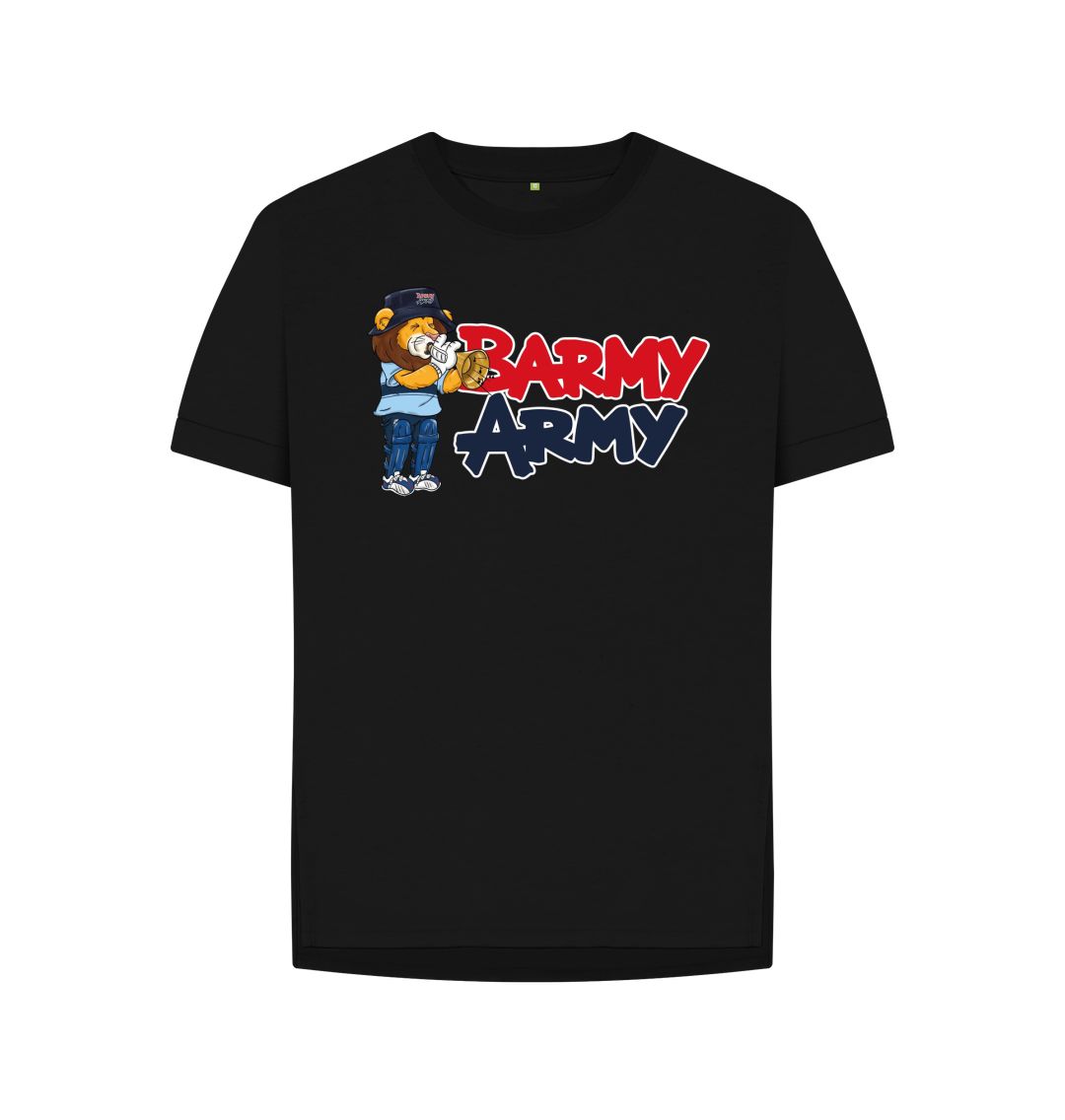 Black Barmy Army Trumpet Mascot Tee - Ladies