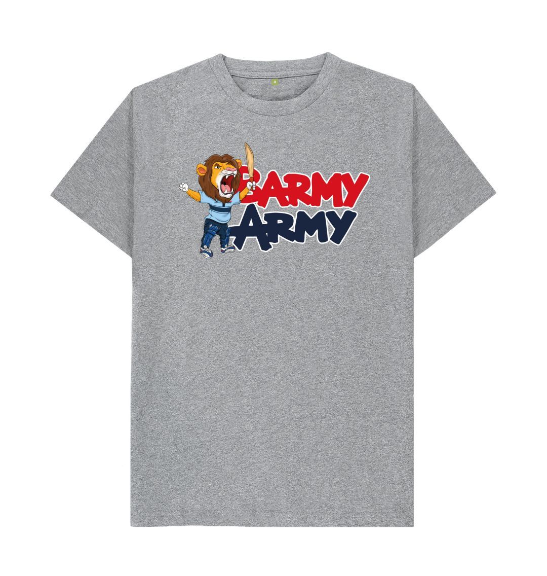 Athletic Grey Barmy Army Mascot Ton Up Tee - Men's